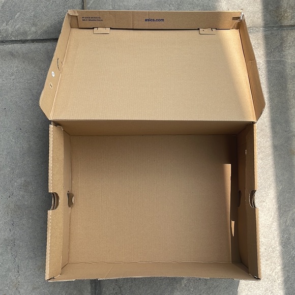 2 ASICS Empty Packaging Storage Dust Blue With Laces Backpack Plastic Bag & Box - Picture 5 of 11